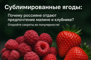 Сублимированные ягоды: Почему россияне отдают предпочтение малине и клубнике? Откройте секреты их популярности!