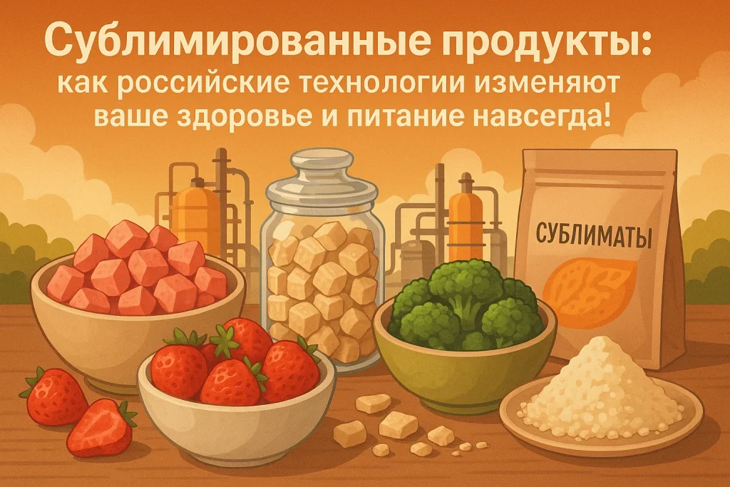 Сублимированные продукты: как российские технологии изменяют ваше здоровье и питание навсегда! Сублимированные продукты: как российские технологии изменяют ваше здоровье и питание навсегда!