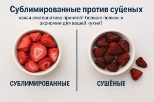 Сублимированные против сушёных: какая альтернатива принесет больше пользы и экономии для вашей кухни?