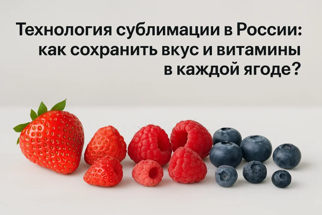 Технология сублимации в России: как сохранить вкус и витамины в каждой ягоде? Технология сублимации в России: как сохранить вкус и витамины в каждой ягоде?