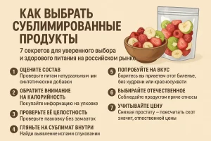 Как выбрать сублимированные продукты: 7 секретов для уверенного выбора и здорового питания на российском рынке
