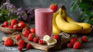 Смузи с клубникой