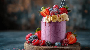 Смузи с клубникой