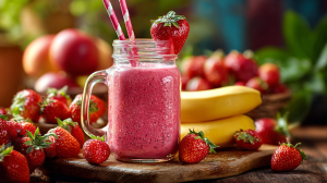 смузи клубника
